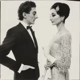 Richard Avedon, The Vicomtesse Jacqueline de Ribes and Raymundo de Larrain, New York, New York, 5/16/61, 1961, Gelatin silver print, printed 1962