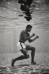 Flip Schulke, Ali Underwater, 1961, Gelatin silver print, printed later, flush-mounted