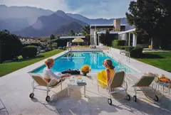 Slim Aarons, Poolside Pairs, 1970, Chromogenic print, printed later