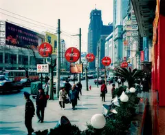 Wangfujing Dong Lu, Shanghai by Thomas Struth, 1997, Chromogenic print, face-mounted to Plexiglas, sold Oct 2025