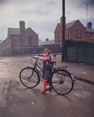 Evelyn Hofer, Bicycle Girl, Dublin, 1966, Dye transfer print, printed 1993