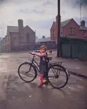 Evelyn Hofer, Bicycle Girl, Dublin