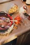 William Eggleston, Untitled (countertop with dishes), 1989, Dye transfer print, printed 1999