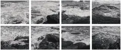 James Welling, Seascapes A-H, 1991-1993, Eight gelatin silver prints, printed 1993