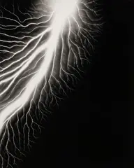 Lightning Fields 226 by Hiroshi Sugimoto, 2009, Gelatin silver print, printed 2010, sold Oct 2025