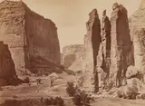 Timothy H. O'Sullivan, Cañon de Chelle, Walls of the Grand Cañon about 1200 feet in height, 1873, Albumen print