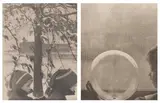 Clarence Hudson White, Drops of Rain; Boys Going to School, 1908, Two photogravures from Camera Work , Number 23, each hinged to a double mount