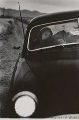Family U.S. 90 (En Route to Del Rio, Texas) by Robert Frank, 1955, Gelatin silver print, printed 1950s or possibly early 1960s, offered Oct 2025