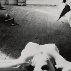 On Being an Angel, Providence, Rhode Island, Spring by Francesca Woodman, 1977, Gelatin silver print, printed later by Igor Bakht, sold Oct 2025