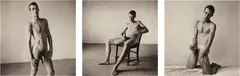 Peter Hujar, Bruce de Sainte Croix, 1976, Pigment print triptych, printed 2013