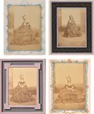 Pierre-Louis Pierson, Selected Images of the Countess de Castiglione, 1860s, A group of 150 photographs, primarily albumen prints with a smaller number of printing-out-paper prints, many hand-colored, affixed on both sides of 26 mounts, many with hand-embellishments on the mounts. Accompanied by 5 drawings in color. Enclosed within a three-quarter cloth and marbled-paper folio