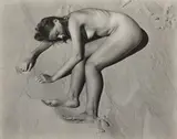 Edward Weston, Nude on Sand, Oceano, 1936, Gelatin silver print, probably printed 1940s or 1950s