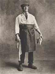 Fishmonger, London by Irving Penn, 1950, Platinum-palladium print, printed 1976, sold Oct 2025