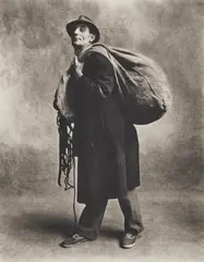 Rag and Bone Man (A), London by Irving Penn, 1950, Platinum-palladium print, printed 1976, sold Oct 2025