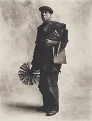 Chimney Sweep (B), London by Irving Penn, 1950, Platinum-palladium print, printed 1976, sold Oct 2025