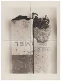 Cigarette No. 37, New York by Irving Penn, 1972, Four-panel palladium print, printed 1977, sold Oct 2025