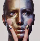 Irving Penn, Silver and Gold Makeup (B), New York