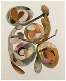 Irving Penn, Untitled, circa 1987, Ink, watercolor, and dry pigment with gum arabic over platinum-palladium print on paper