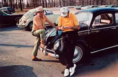 Untitled (golfers) by William Eggleston, circa 1970-1974, Dye transfer print, printed 2012, sold Mar 2025