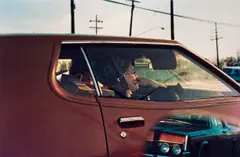 Untitled (brown car) by William Eggleston, circa 1970-1974, Dye transfer print, printed 2012, sold Mar 2025