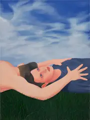 Christopher Hartmann, The Touch of Your Hand Speaks of Distance, 2019, oil on canvas