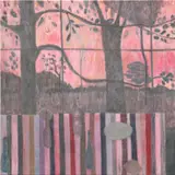 Shota Nakamura, Untitled (pink-still life), 2022, oil on linen