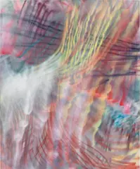 Andrea Marie Breiling, Hannah Baby, 2021, spray paint on canvas