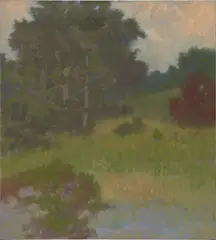 Richard Mayhew, Briarwood, 1982, oil on canvas