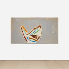 Ringai chase by Kikuo Saito, 1979, acrylic on canvas, sold Mar 2024