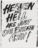 Heaven and Hell Are Just One Breath Away (Positive) by Andy Warhol, 1985-1986, synthetic polymer paint and silkscreen ink on canvas, sold Mar 2024