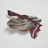 Frank Stella, Stubb's Supper (S-1, 1X), 1986-1987, acrylic on stainless steel, carbon steel and bronze