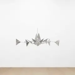 Etoile X by George Rickey, 1984-1988, stainless steel, sold Mar 2024