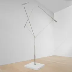 George Rickey, Three Oblique Lines Conical Path III, 1991-1994, stainless steel