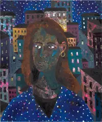 Tom Anholt, City Girl, 2020, oil on panel