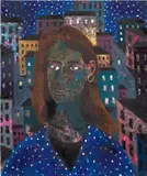 Tom Anholt, City Girl, 2020, oil on panel