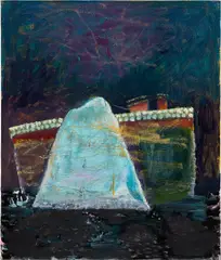 Iceberg by Katherine Bradford, 2014, oil on canvas, sold Mar 2024