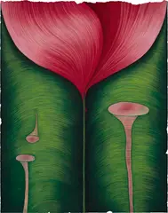 Hardwired by Rebecca Ackroyd, 2021, gouache and soft pastel on Somerset satin paper, sold Mar 2024