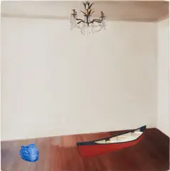 Jenna Gribbon, Room #9 (canoe), 2006, oil on linen