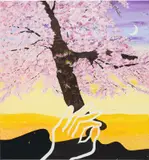 Hiejin Yoo, The Organic Chewing Gum Tastes Like, 2021, gouache and oil on canvas