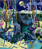 Jessie Makinson, Lunar Thorn, 2019, oil on canvas