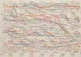 Ghada Amer, A Beautiful Day for Trini, 2008, embroidery and gel medium on canvas