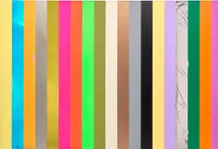 Anselm Reyle, Untitled, 2004, oil, PVC foil and Plexiglas on canvas