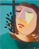 Danielle Orchard, Blue Head with Window