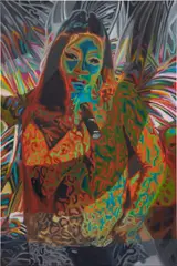 Caitlin Cherry, Kitty Talk, 2021, oil on canvas