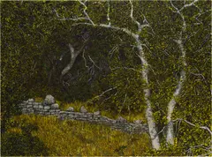 J. P. Munro, Arroyo Seco Cabin Site, 2016–2021, oil on linen over panel
