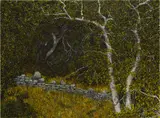 J. P. Munro, Arroyo Seco Cabin Site, 2016–2021, oil on linen over panel