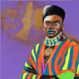 Phumelele Tshabalala, Mabutho, 2021, mixed media on canvas