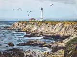 Hilary Pecis, Lighthouse Drawing, 2019, colored pencil on paper