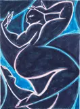 Untitled by Tunji Adeniyi-Jones, 2018, ink pen on paper, sold Mar 2024