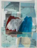 Robert Rauschenberg, Untitled, 1988, acrylic, fabric, solvent transfer and pencil on rag board